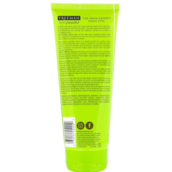 Le masque visage Freeman Feeling Beautiful dorlotera votre peau et en prendra soin. Le produit : nettoie les pores efficacement nettoie la peau en profondeur hydrate en profondeur et nourrit intensément maroc