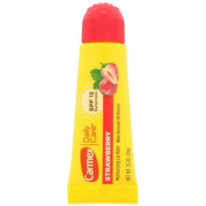 Carmex, Daily Care, baume à lèvres hydratant, fraise, FPS 15, 0,35 oz (10 g)